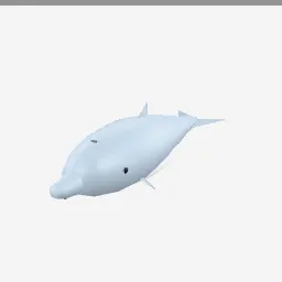 Dolphin low-poly 3D model (5,112 tris)