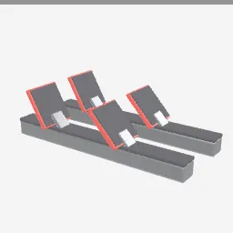 Starting Blocks low-poly 3D model (1,728 tris)