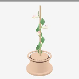 Honeysuckle low-poly 3D model (20,880 tris)
