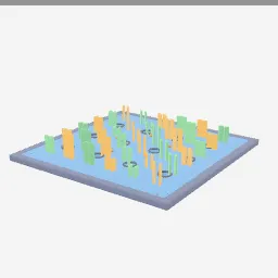 Snuffle Mat low-poly 3D model (17,144 tris)