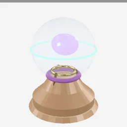 Crystal Ball low-poly 3D model (5,096 tris)