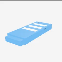 Mattress Inflatable low-poly 3D model (884 tris)