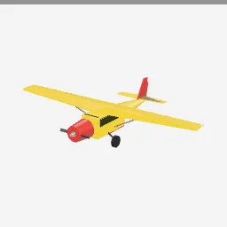 Bush Plane low-poly 3D model (4,104 tris)