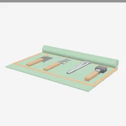 Bbq Tool Set low-poly 3D model (2,592 tris)