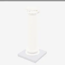 Column Ionic low-poly 3D model (16,764 tris)