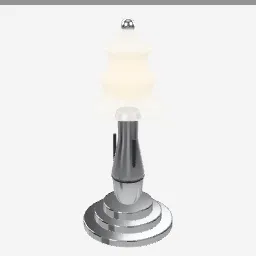 Art Deco Lamp low-poly 3D model (8,084 tris)