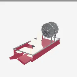 Airboat low-poly 3D model (32,556 tris)