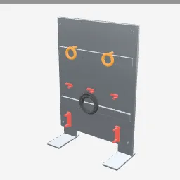 Garage Wall Hooks low-poly 3D model (5,756 tris)
