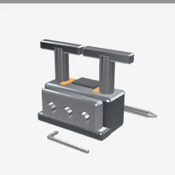 Doweling Jig low-poly 3D model (2,072 tris)
