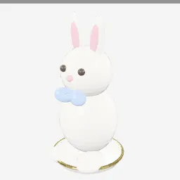 Bunny Figurine low-poly 3D model (12,060 tris)