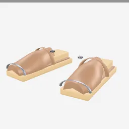 Clog Wooden low-poly 3D model (10,392 tris)