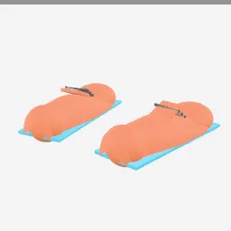 Soccer Cleat low-poly 3D model (9,760 tris)