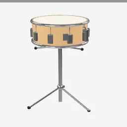 Snare Drum low-poly 3D model (10,000 tris)