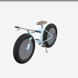 Fat Bike low-poly 3D model (11,508 tris)