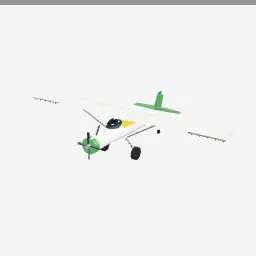 Crop Duster low-poly 3D model (6,048 tris)