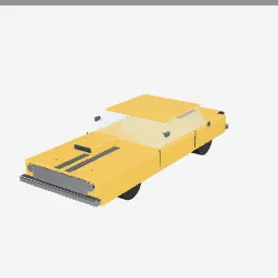 Muscle Car low-poly 3D model (14,988 tris)