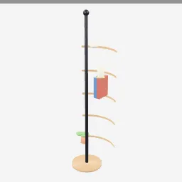 Corner Shelf Unit low-poly 3D model (5,050 tris)