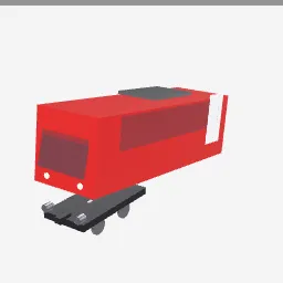 Cog Railway Car low-poly 3D model (924 tris)