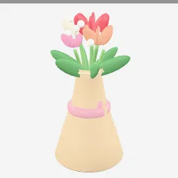 Flower Bouquet low-poly 3D model (25,660 tris)