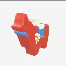 Dala Horse low-poly 3D model (3,824 tris)