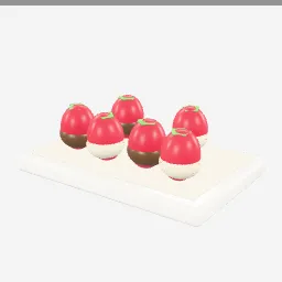 Chocolate Covered Strawberries low-poly 3D model (12,024 tris)