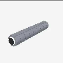 Foam Roller low-poly 3D model (6,196 tris)