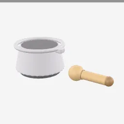 Mortar Pestle low-poly 3D model (7,468 tris)