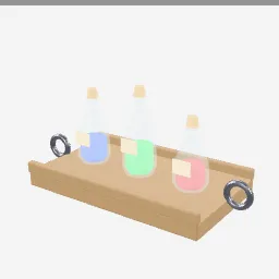 Potion Bottles low-poly 3D model (5,356 tris)