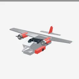 Amphibian Plane low-poly 3D model (5,812 tris)