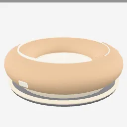 Pet Calming Bed low-poly 3D model (4,780 tris)