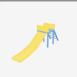 Kids Slide low-poly 3D model (2,248 tris)
