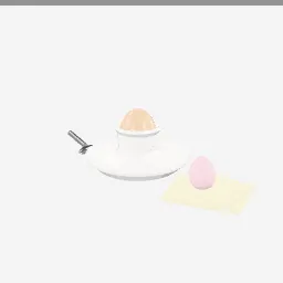 Egg Cup low-poly 3D model (3,512 tris)