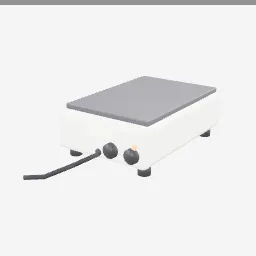 Hot Plate low-poly 3D model (2,392 tris)