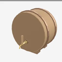 Barrel Tap low-poly 3D model (1,352 tris)