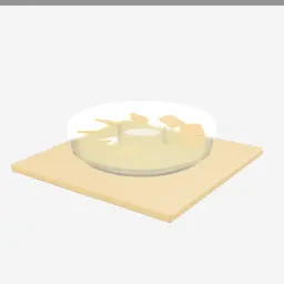 Chip Dip Set low-poly 3D model (3,804 tris)