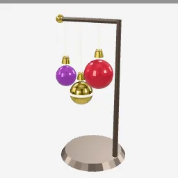 Ornament Baubles low-poly 3D model (6,028 tris)