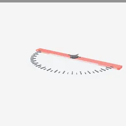 Protractor low-poly 3D model (1,352 tris)