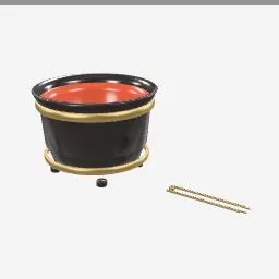 Hibachi Brazier low-poly 3D model (5,984 tris)