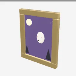 Haunted Portrait low-poly 3D model (3,452 tris)