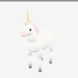 Unicorn Foal low-poly 3D model (13,840 tris)