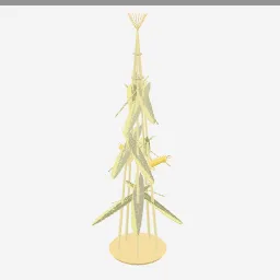 Corn Stalks Bundle low-poly 3D model (5,448 tris)