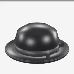 Bowler Hat low-poly 3D model (2,780 tris)