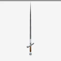 Longsword low-poly 3D model (1,804 tris)
