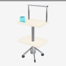 Trolley low-poly 3D model (2,538 tris)