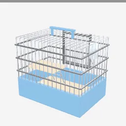 Hamster Cage low-poly 3D model (9,104 tris)