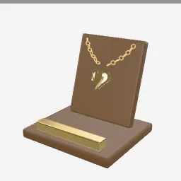 Locket Heart low-poly 3D model (3,904 tris)