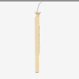 Bassoon low-poly 3D model (3,328 tris)