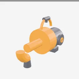 Leaf Blower low-poly 3D model (1,976 tris)