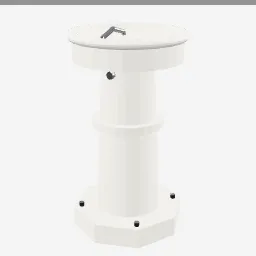 Public Water Fountain low-poly 3D model (2,076 tris)