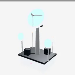 Comms Array low-poly 3D model (5,368 tris)